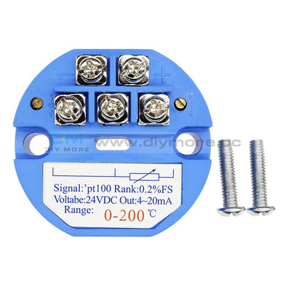 0-200 Celsius Rtd Pt100 Sbw Temperature Sensor Meter Transmitter Isolated Detector Module 0~200