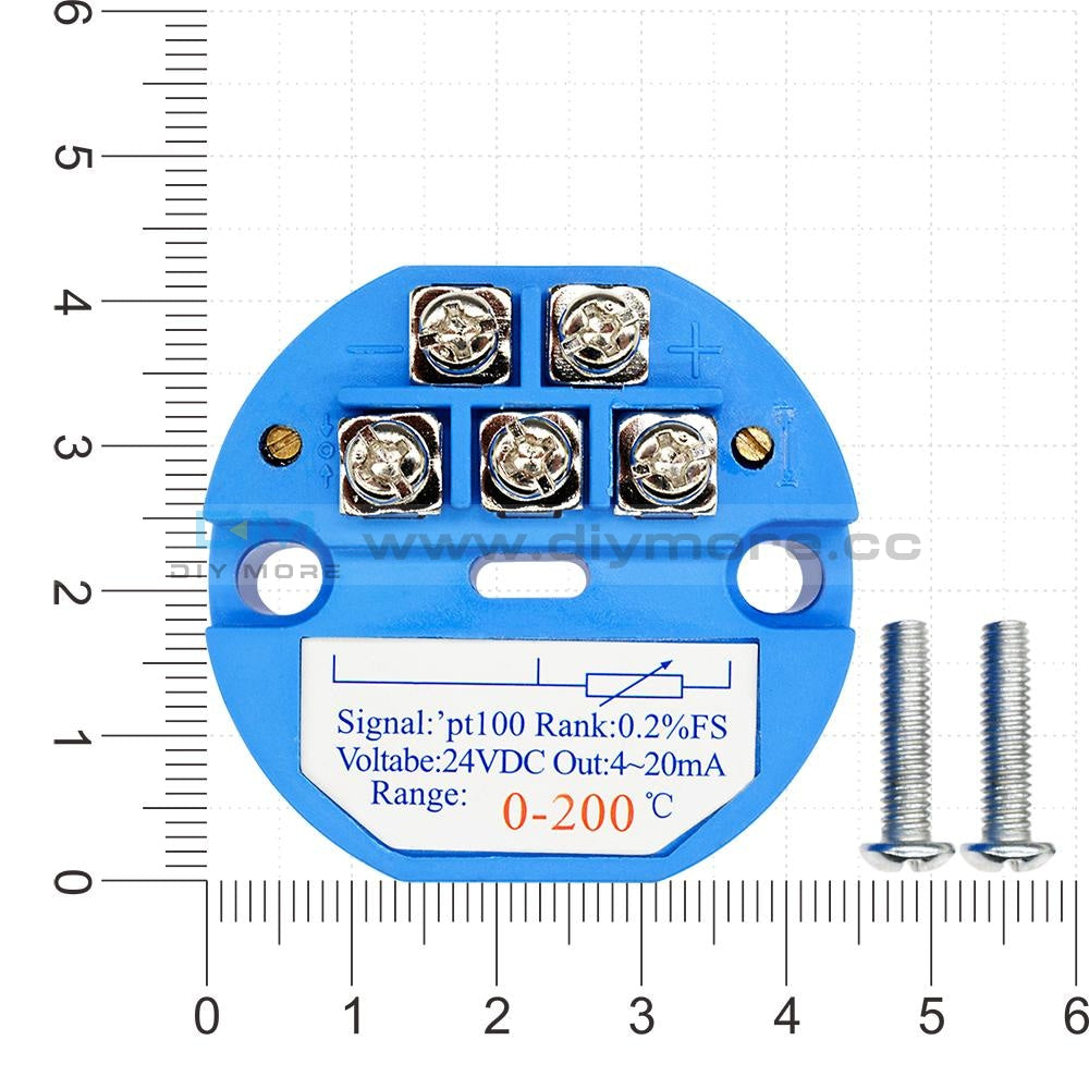0-200 Celsius Rtd Pt100 Sbw Temperature Sensor Meter Transmitter Isolated Detector Module 0~200