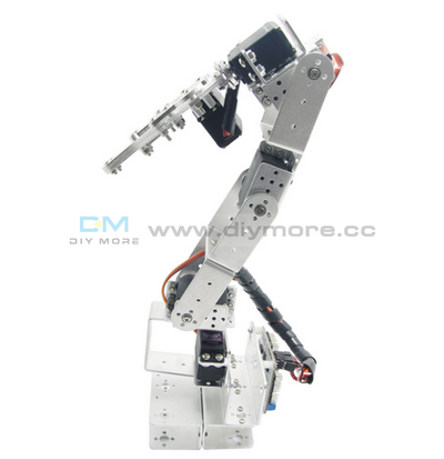 Rot3U 6Dof Aluminium Robot Arm Mechanical Robotic Clamp Claw Kit Without Servos For Arduino Mega2560