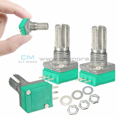 5Pcs 5K 10K 20K 50K 100K Ohm Rotary Potentiometer 6 Pin 6Mm Knurled Shaft Tools