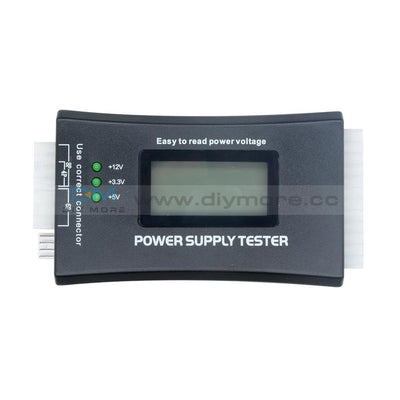 Power Supply Tester 20 24 Pin Sata Lcd Psu Hd Atx Btx Voltage Test Source Testers