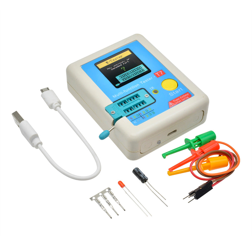 LCR-T7 Transistortester Mit TFT Display – Für NPN, PNP, MOSFET, Diode, Triode, Kondensator