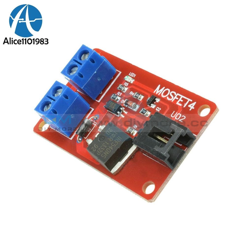 Four Channel 4 Route MOSFET Button IRF540 V2.0+ MOSFET Switch Module - SriTu Hobby