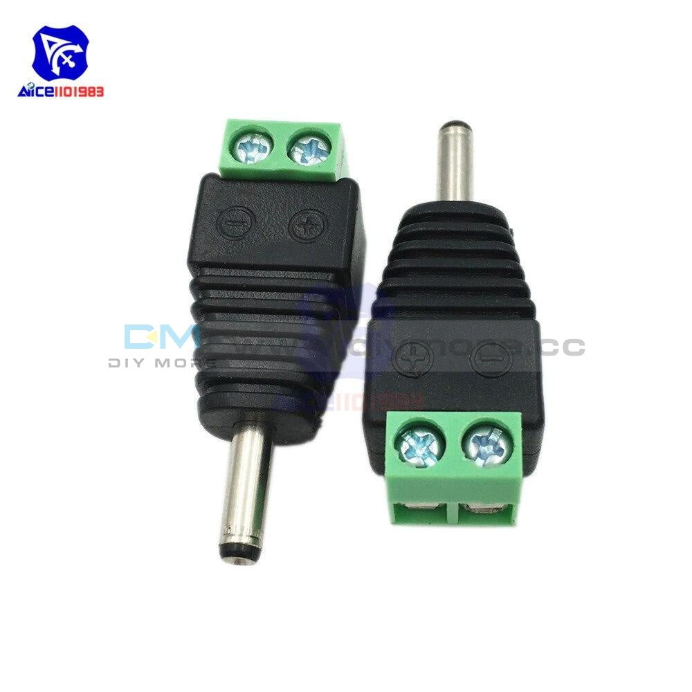 1 Pair Male Female Dc Power Plug Jack 3.5X1.35 Mm Wire Connector For Cctv Camera Led Strip Light
