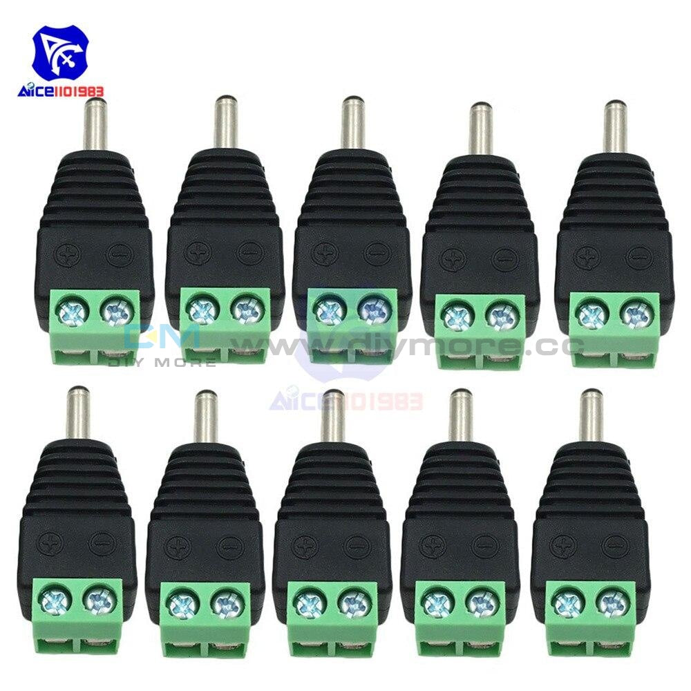 1 Pair Male Female Dc Power Plug Jack 3.5X1.35 Mm Wire Connector For Cctv Camera Led Strip Light