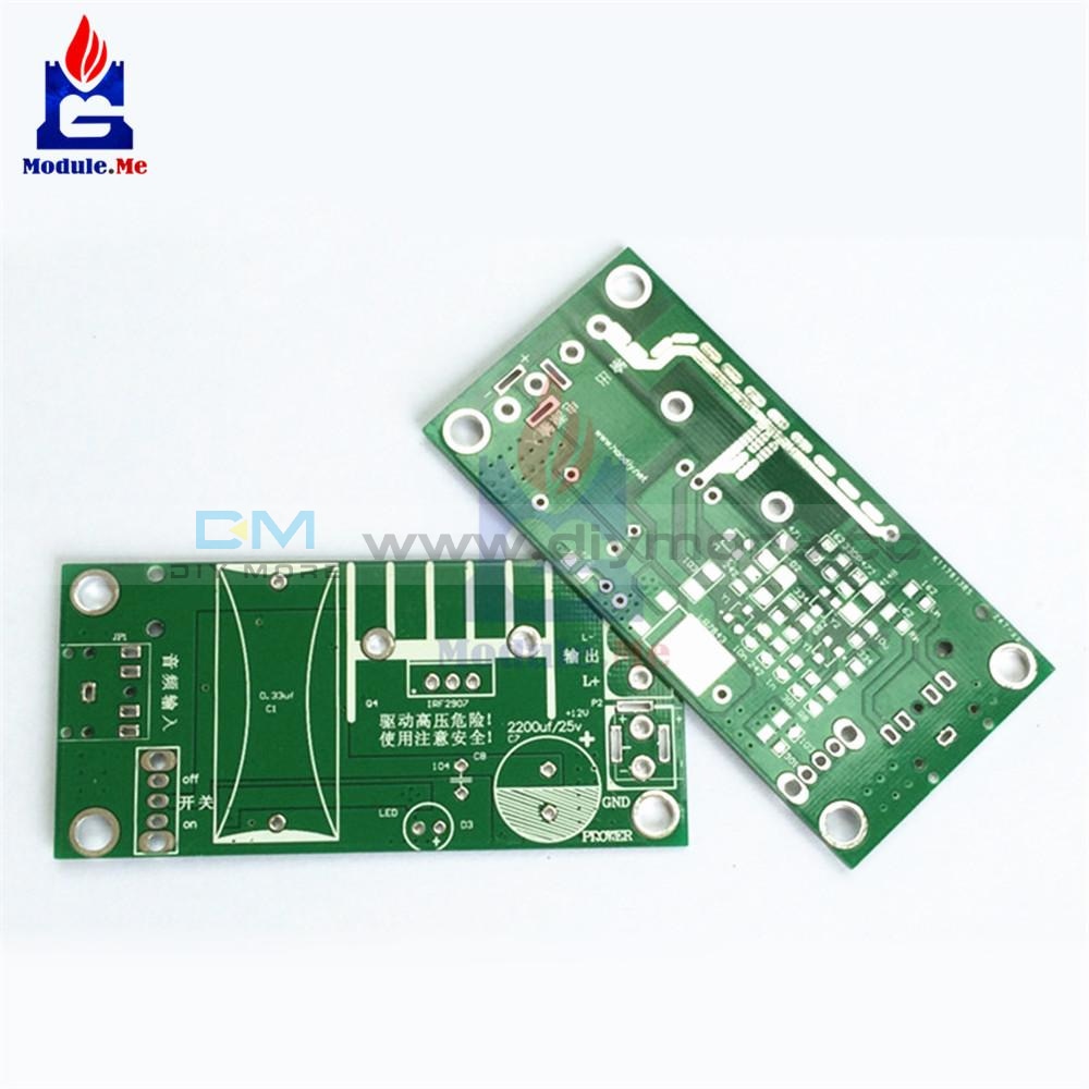 1 Set Diy Kit Zvs Tesla Coil Module Booster High Voltage Generator Plasma Music Temperature Arc