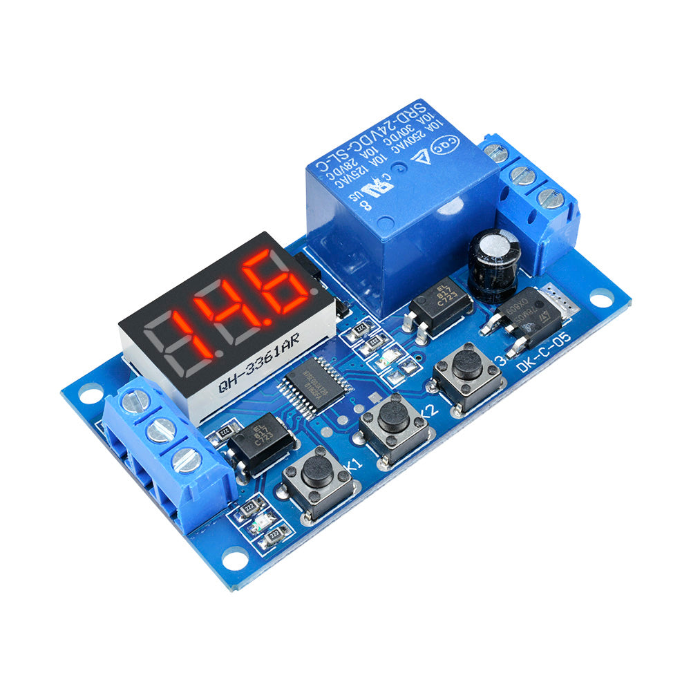 24V Digital LED Trigger Delay Time Cycle Timer Control Switch Relay Module