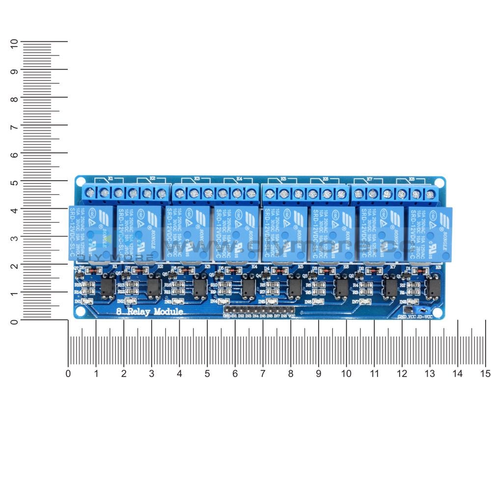 12V 8 Channel Relay Module With Optocoupler For Arduino Delay Switch