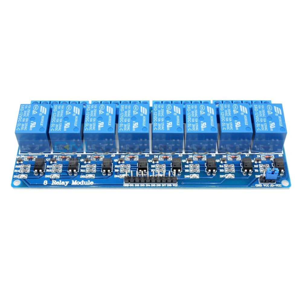12V 8 Channel Relay Module with Optocoupler for Arduino – diymore