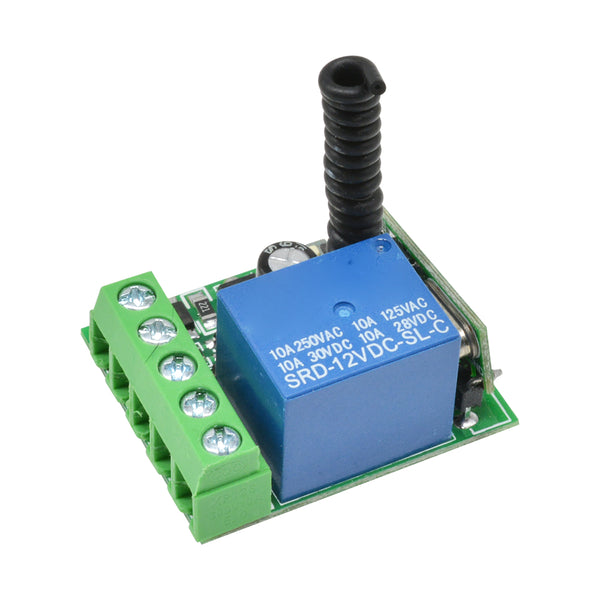 315/433MHz 1 Channel Wireless Relay RF Remote Control Switch Receiver ...