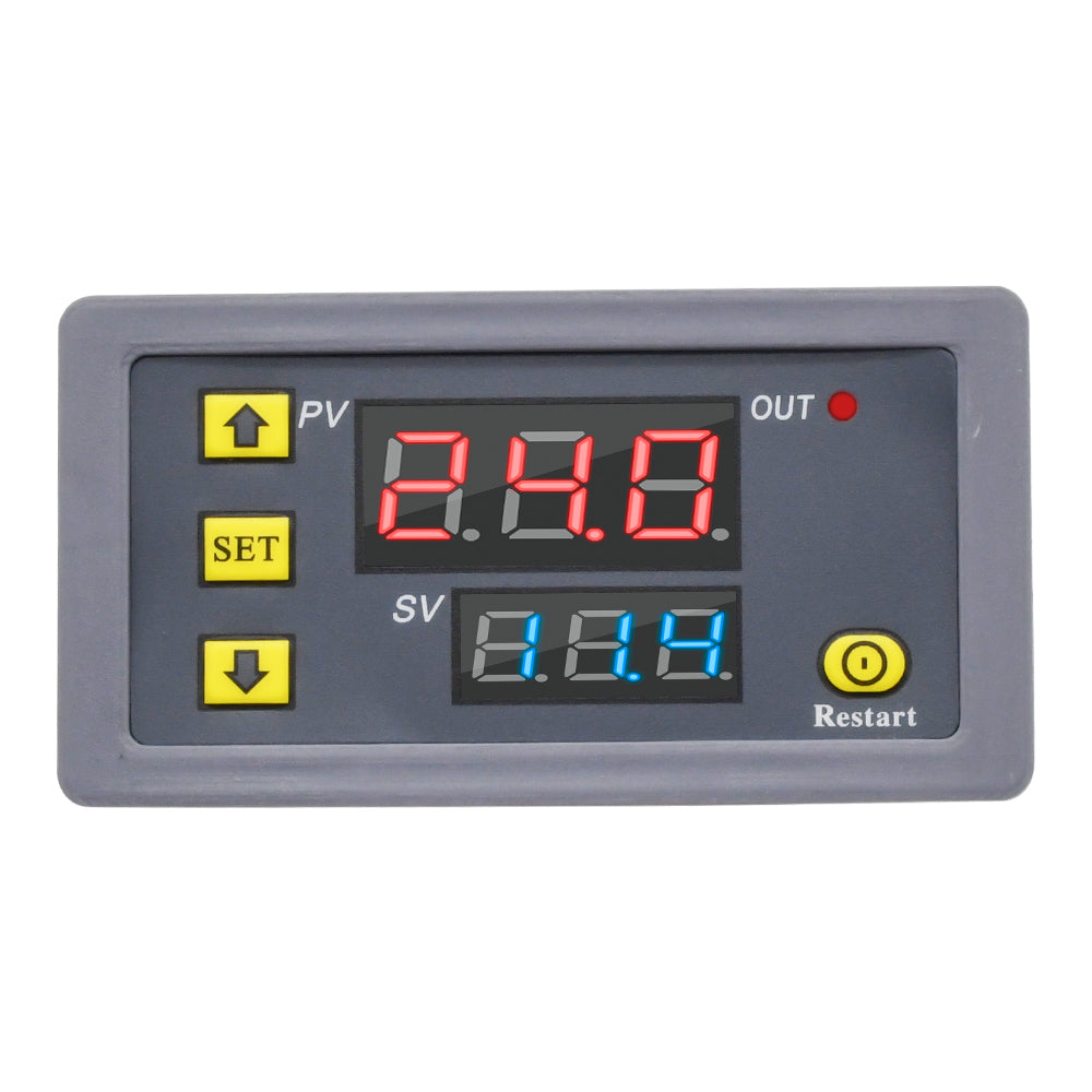 Digital Time Delay Relay Dual LED Display Cycle Timer Control Switch Adjustable Timing Relay Time Delay Switch AC 110V 220V