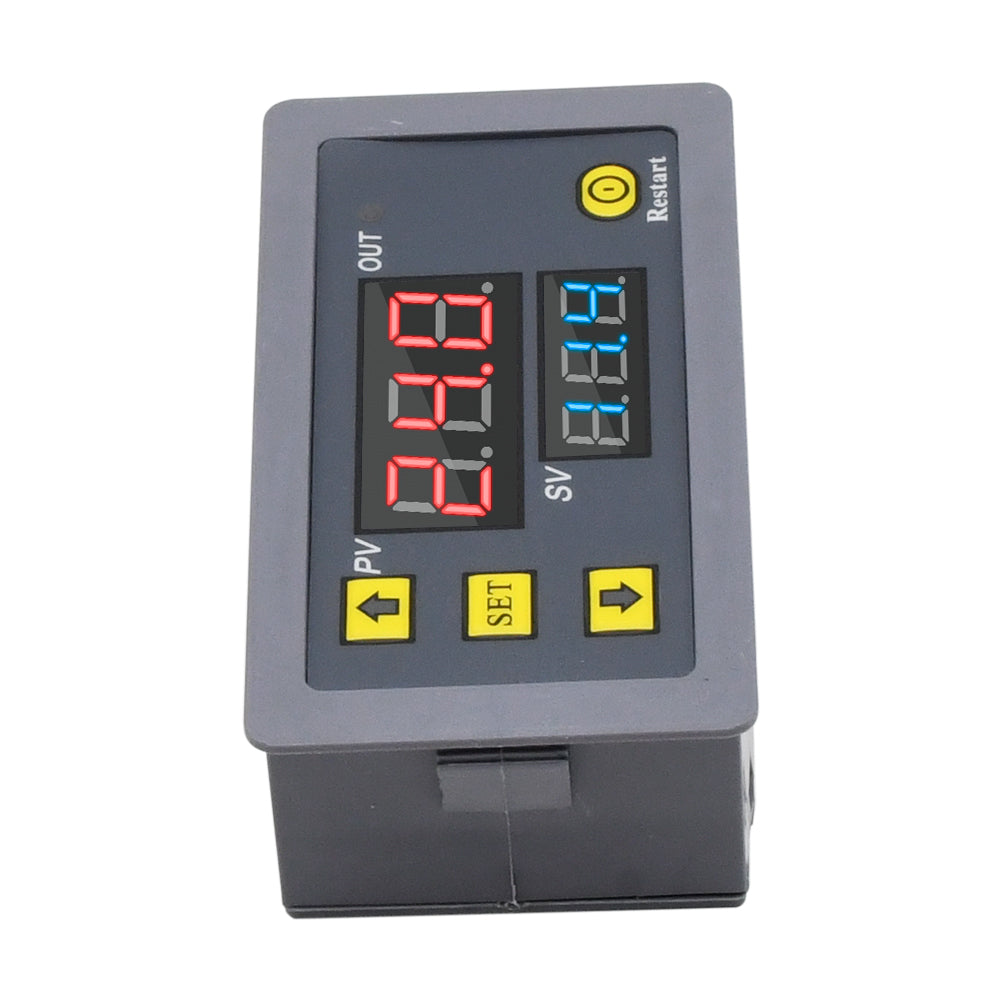 Digital Time Delay Relay Dual LED Display Cycle Timer Control Switch A ...