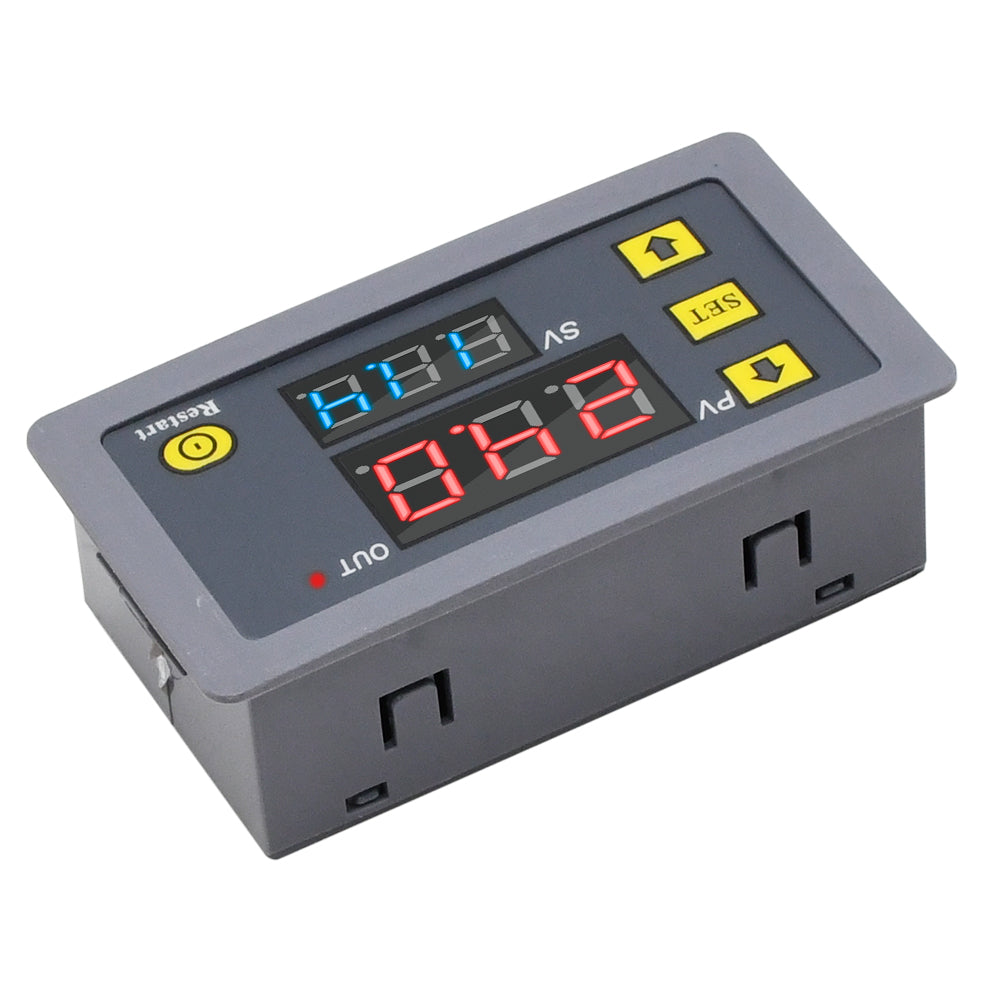 Digital Time Delay Relay Dual LED Display Cycle Timer Control Switch Adjustable Timing Relay Time Delay Switch AC 110V 220V