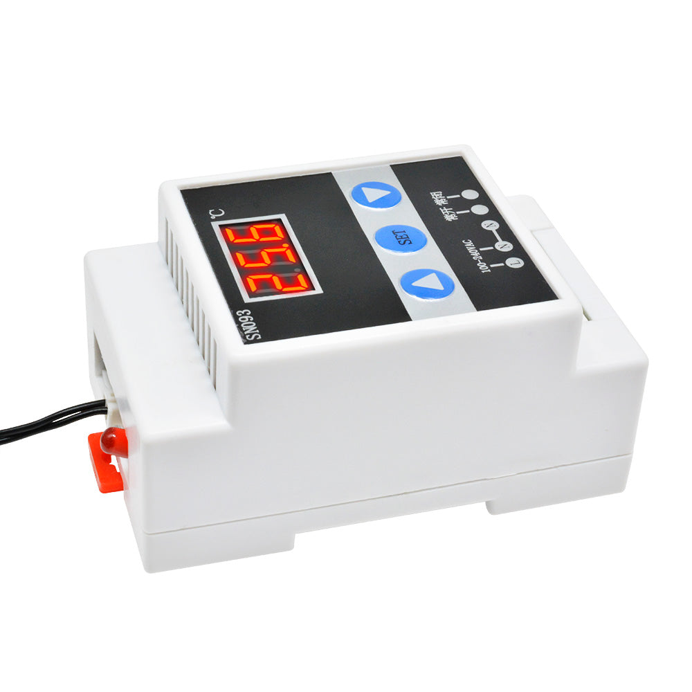 Digital Rail Temperature Display Thermostat AC110-250V Refrigeration Controller