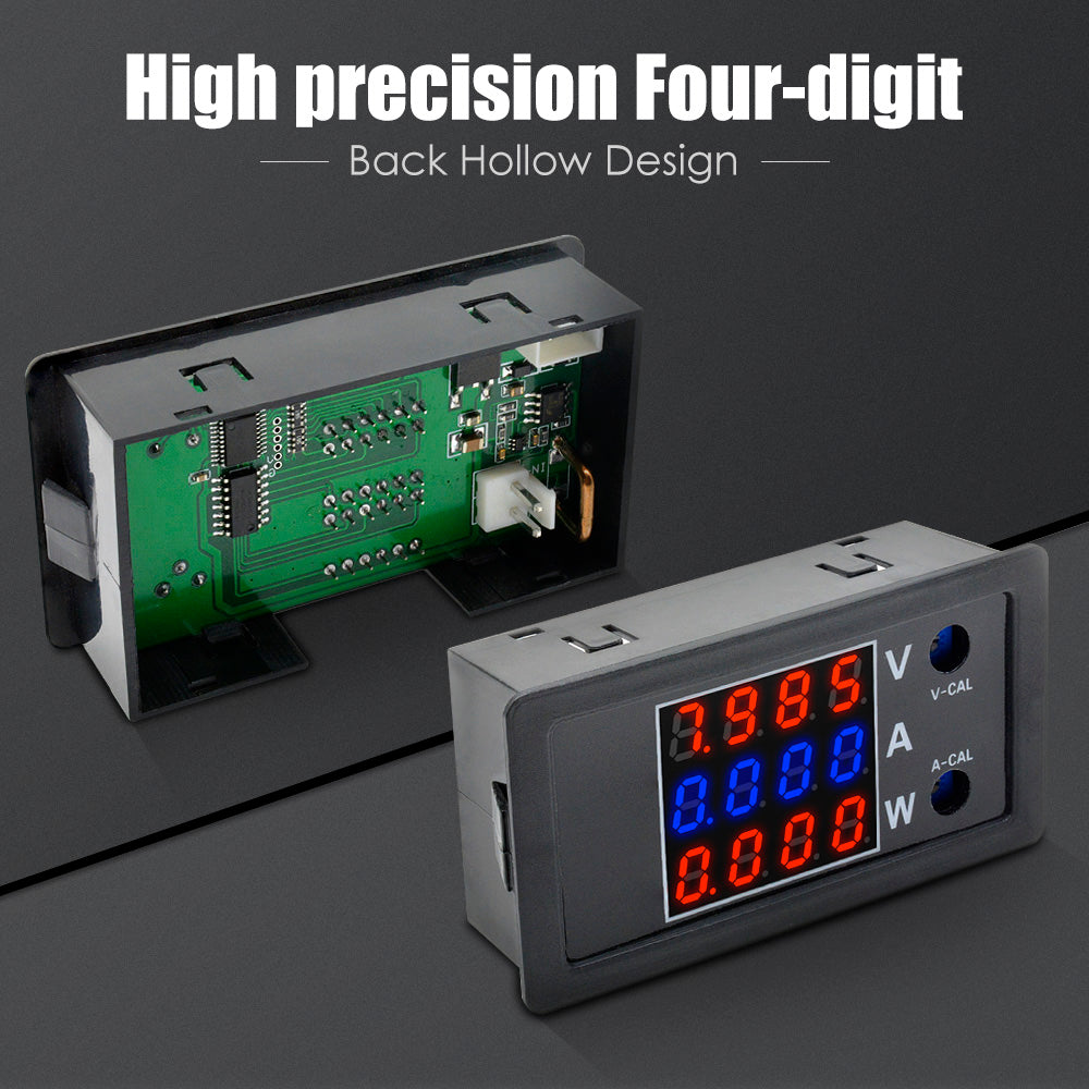 DC 100V 10A 1000W Voltage Current Power Meter Digital 0.28‘’ LED Thermostat