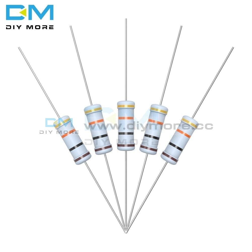 100Pcs +5% 5% Metal Oxide Film Resistor 2W 1R 1M Ohm Resistance Diy Electronic 1K 2.2K 4.7K 5.1K