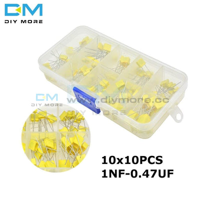 100Pcs Correction Capacitor Package 10*10Pcs Kit Diy 63V100V 102J 152J 332J 472J 103J 333J 473J 104J