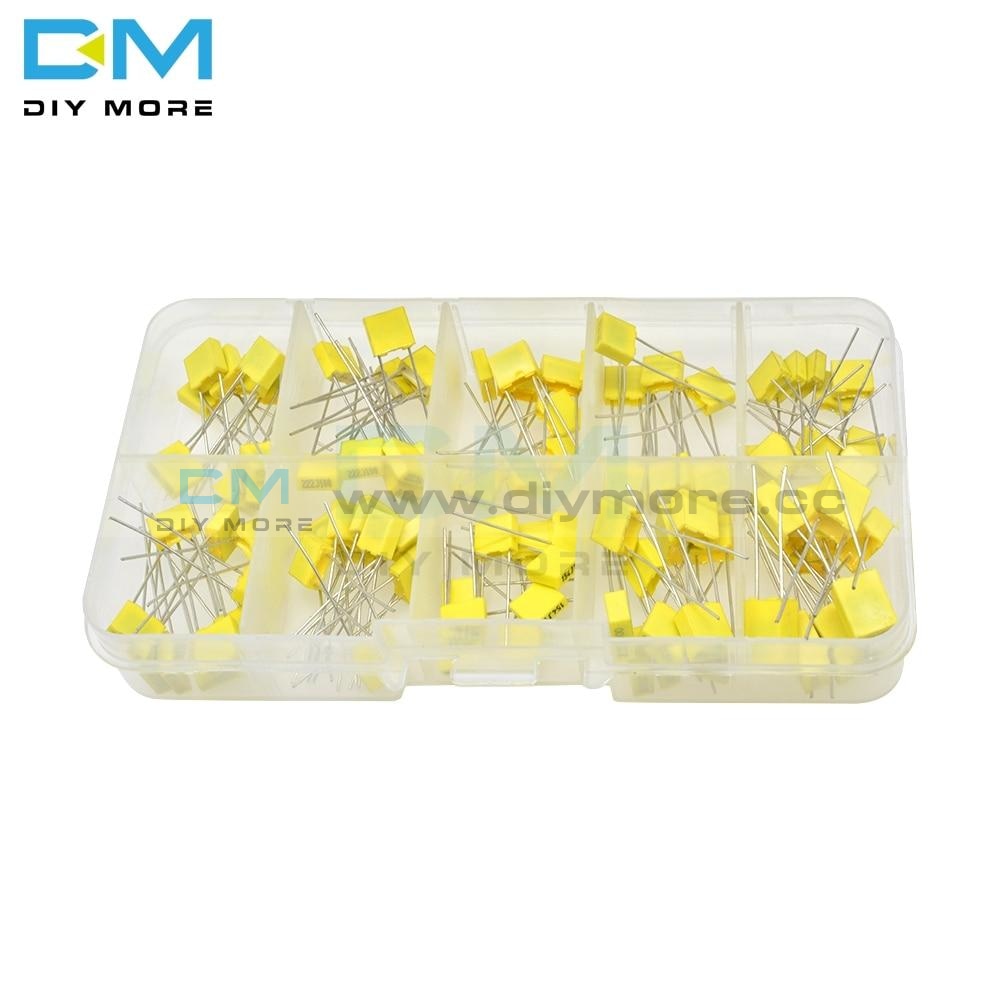 100Pcs Correction Capacitor Package 10*10Pcs Kit Diy 63V100V 102J 152J 332J 472J 103J 333J 473J 104J