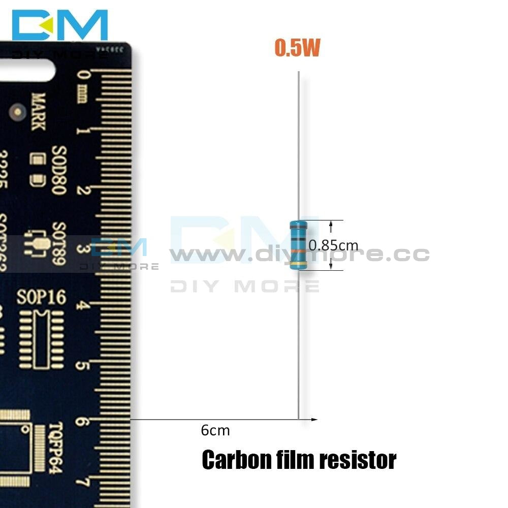 50Pcs Metal Oxide Film Resistor 5W 5% +5% 1R 1M 1K 2.2K 4.7K 5.1K 6.8K 10K 15K 22K 47K 100K Ohm