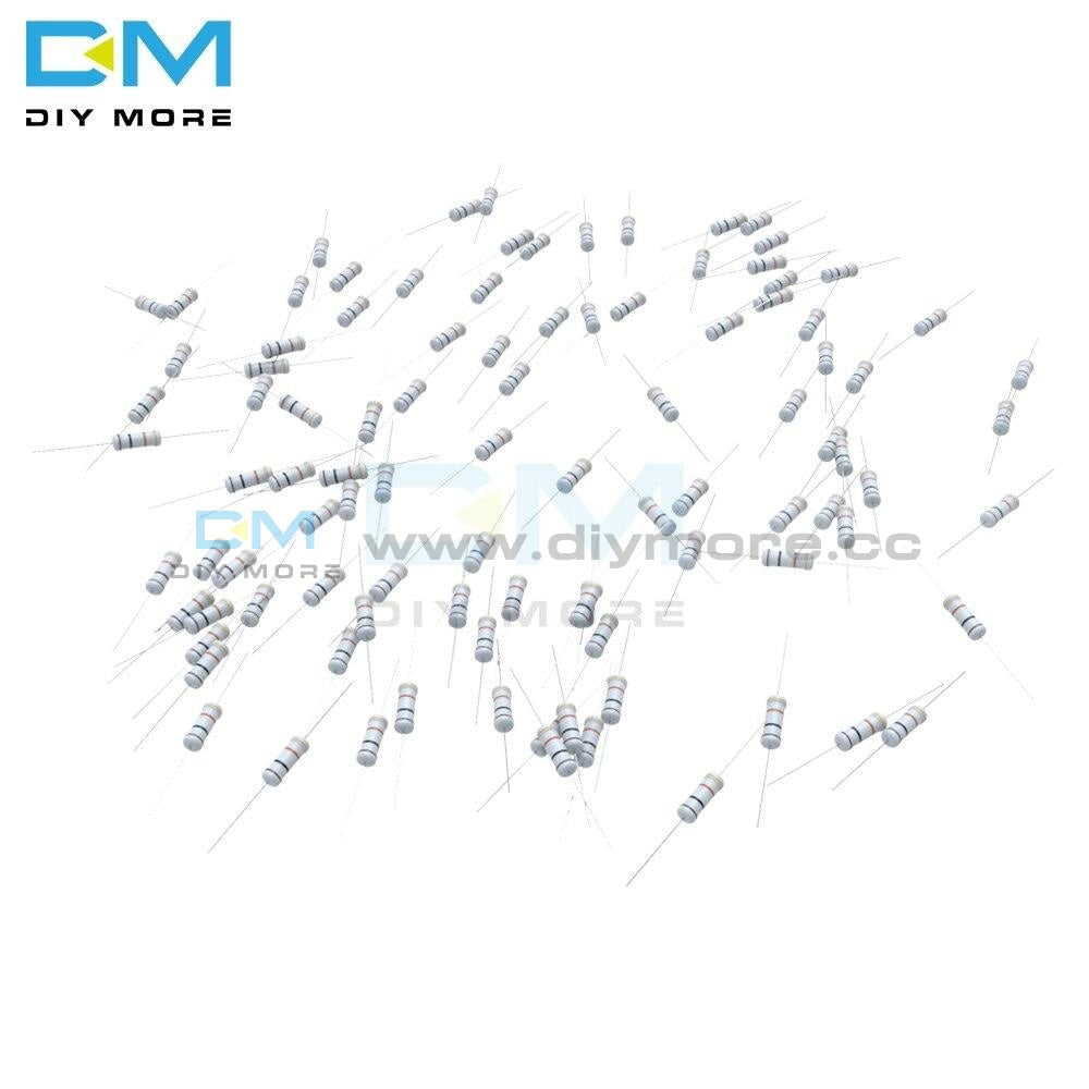 100Pcs Metal Oxide Film Resistor 3W 5% +5% 1R 1M Ohm Resistance Diy Electronic 1K 2.2K 4.7K 5.1K
