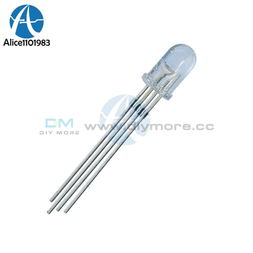 100Pcs Multicolor 4Pin 5Mm Rgb Led Diode Light Lamp Diffused Tricolor Round Common Anode Led 5 Mm
