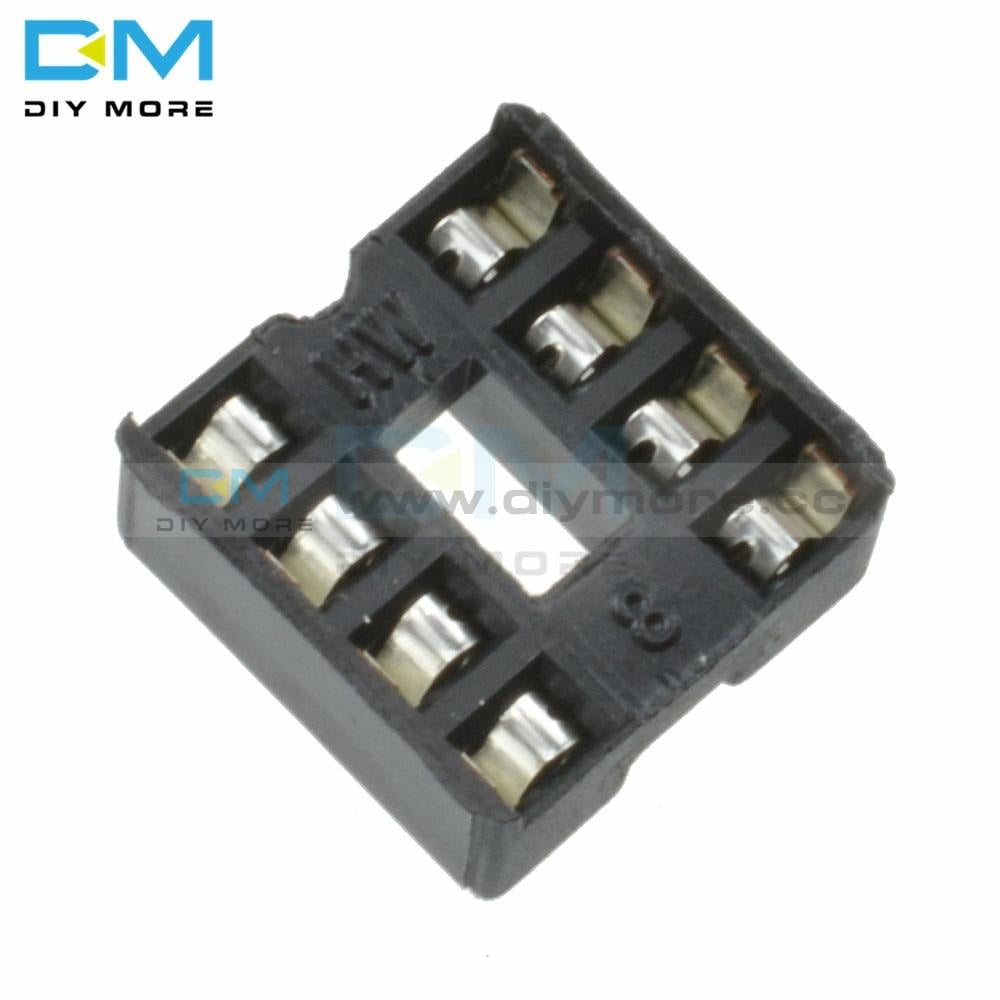 100Pcs Lot 8Pin 8 Pin Dip 8Dip Ic Sockets Adaptor Solder Type 2.54Mm Integrated Circuits