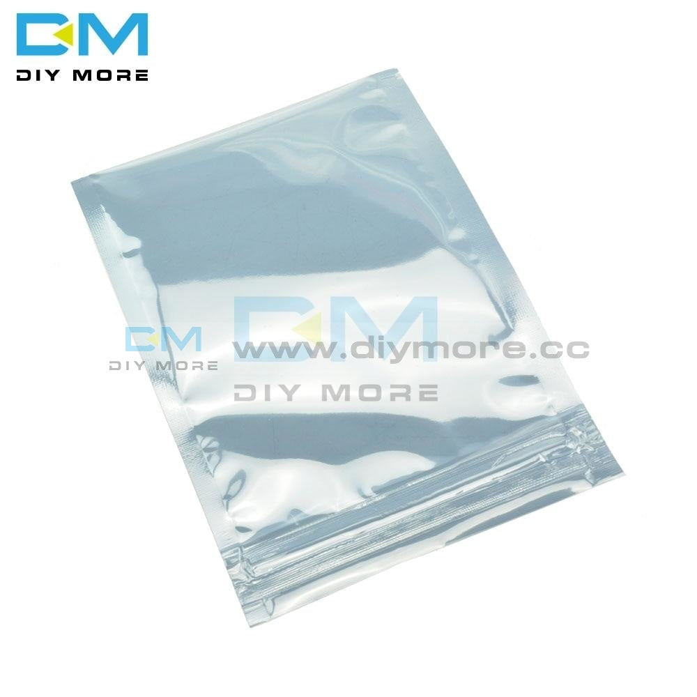 100Pcs Lot 8 X12Cm 80 X120Mm Plastic Zip Lock Shielding Anti Static Bags Holders Packagings Self