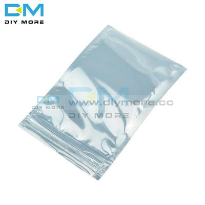 100Pcs Lot 8 X12Cm 80 X120Mm Plastic Zip Lock Shielding Anti Static Bags Holders Packagings Self