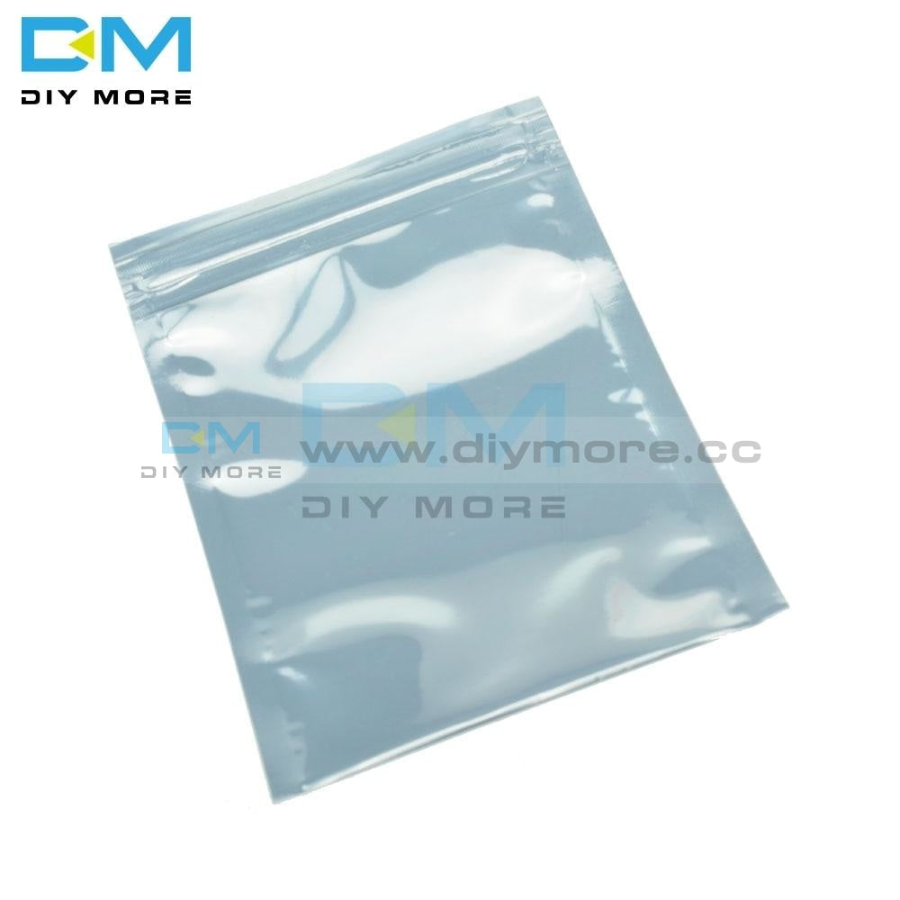 100Pcs Lot 8 X12Cm 80 X120Mm Plastic Zip Lock Shielding Anti Static Bags Holders Packagings Self