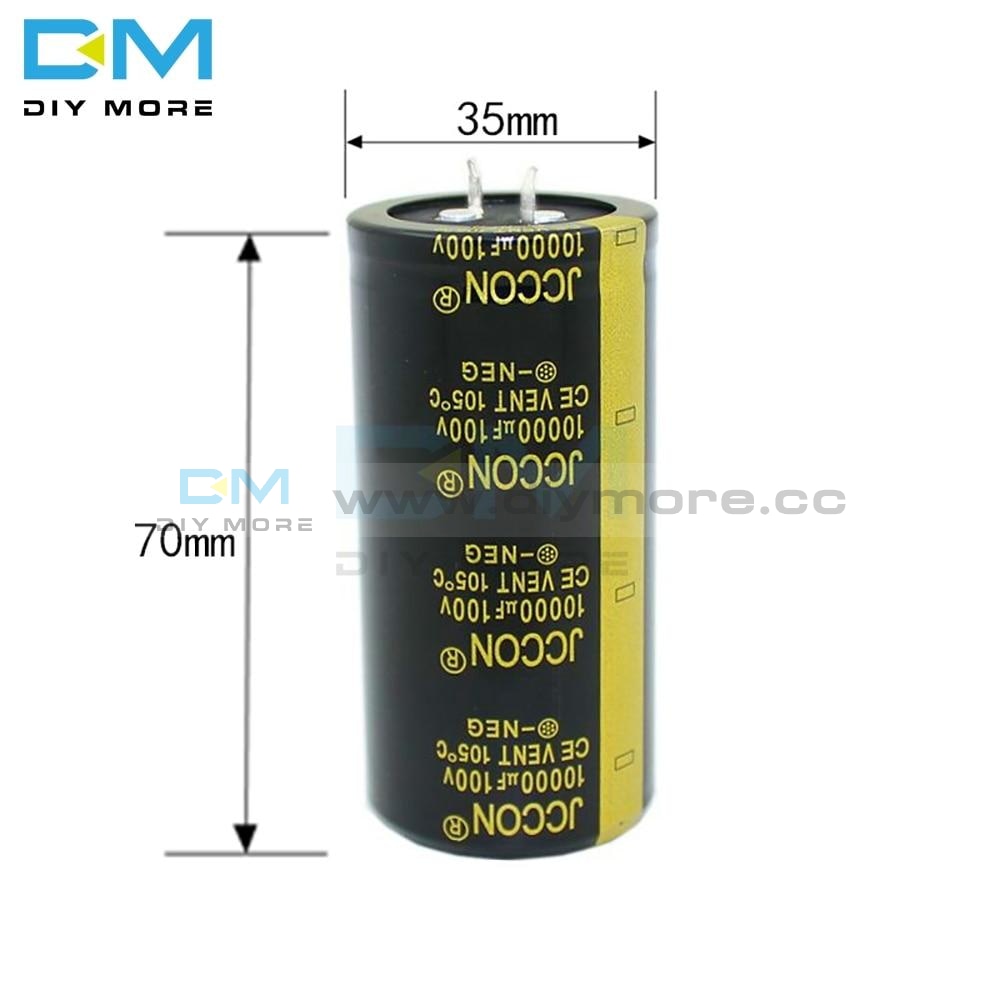 100V 10000Uf 35X70Mm 35X70 Aluminum Electrolytic Capacitor High Frequency Low Impedance Through Hole
