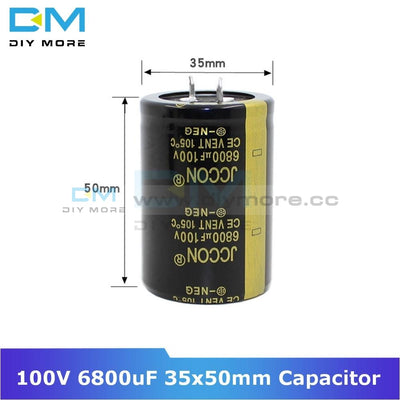 100V 6800Uf 35X50Mm 35X50 Aluminum Electrolytic Capacitor High Frequency Low Impedance Through Hole