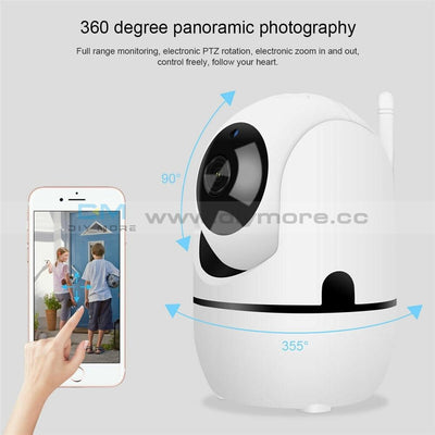 1080P Cloud Wifi Ip Camera Home Security Surveillance White Auto Tracking Network Wifi Baby Monitor