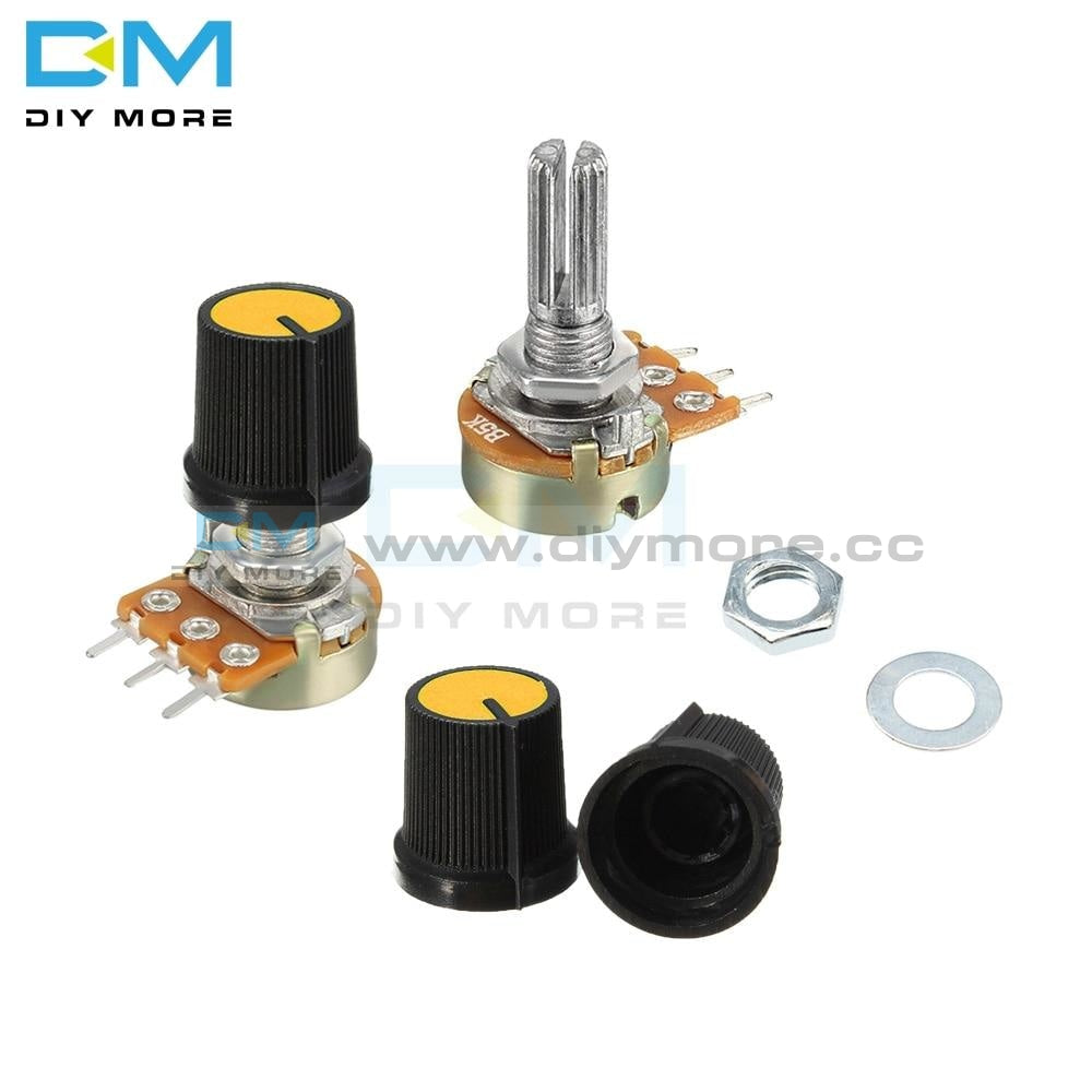 10 Pcs 250K Ohm B250K Linear Rotary Taper Potentiometer - For Audio/Electronics