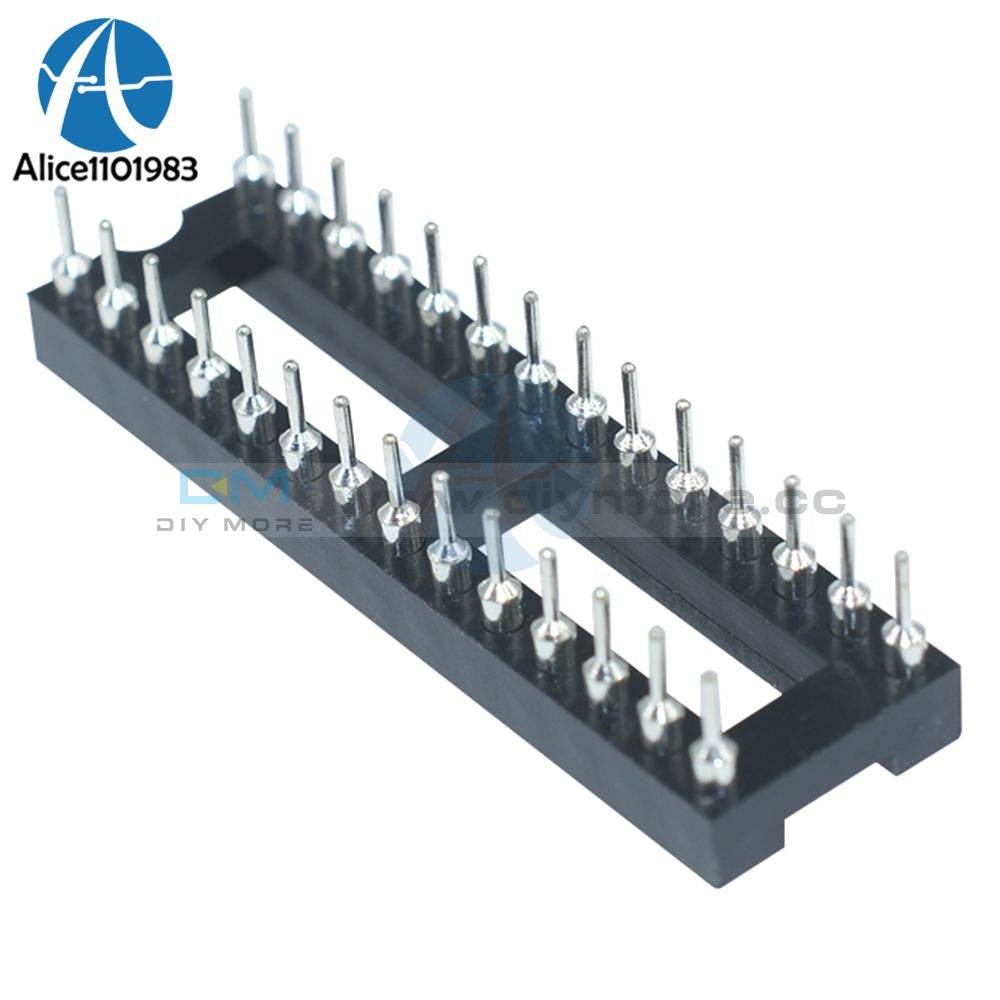 10Pcs 28 Pin 28Pin Dip Sip Round Ic Sockets Adaptor Solder Type Narrow Scoket Diy Kit Integrated