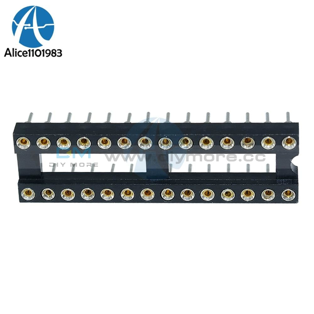10Pcs 28 Pin 28Pin Dip Sip Round Ic Sockets Adaptor Solder Type Narrow Scoket Diy Kit Integrated