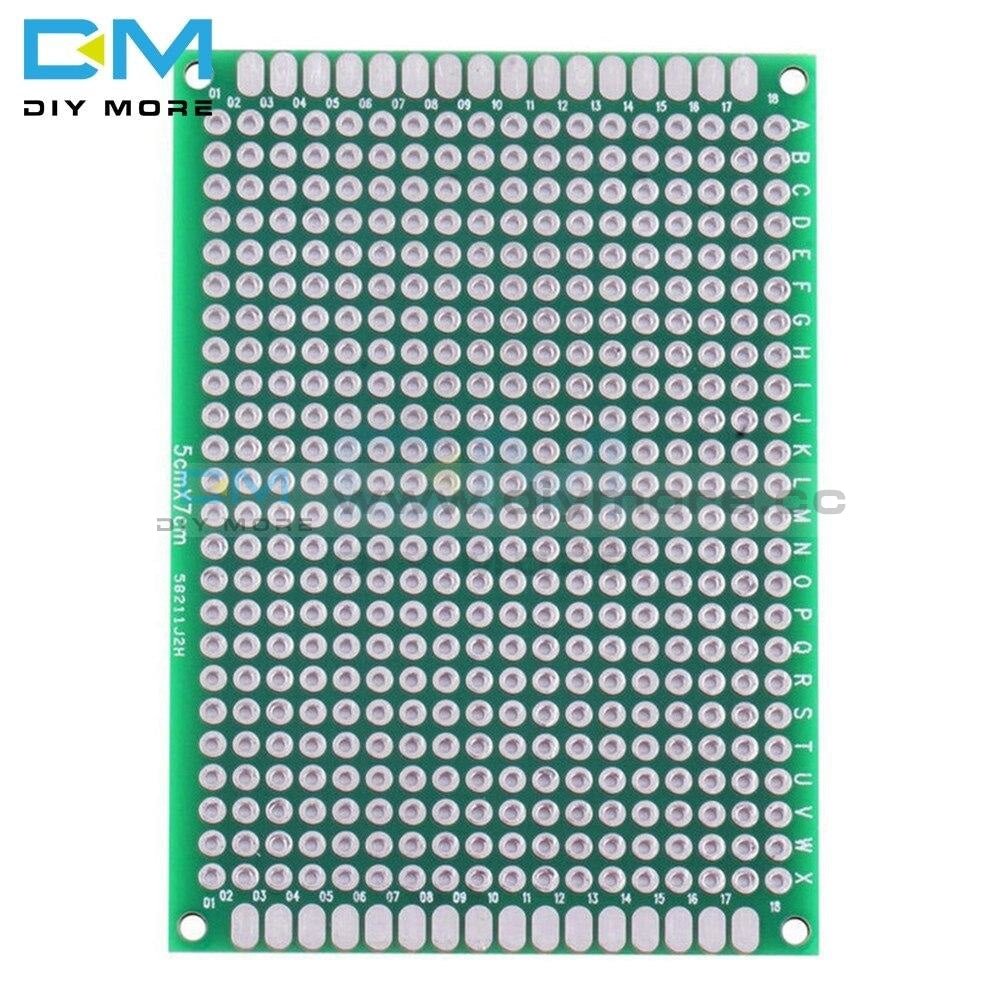 10Pcs Double Side 5X7 5 X 7 Cm 50X70 50X70Mm Prototype Universal Fr 4 Glass Fiber Pcb Board 5X7Cm
