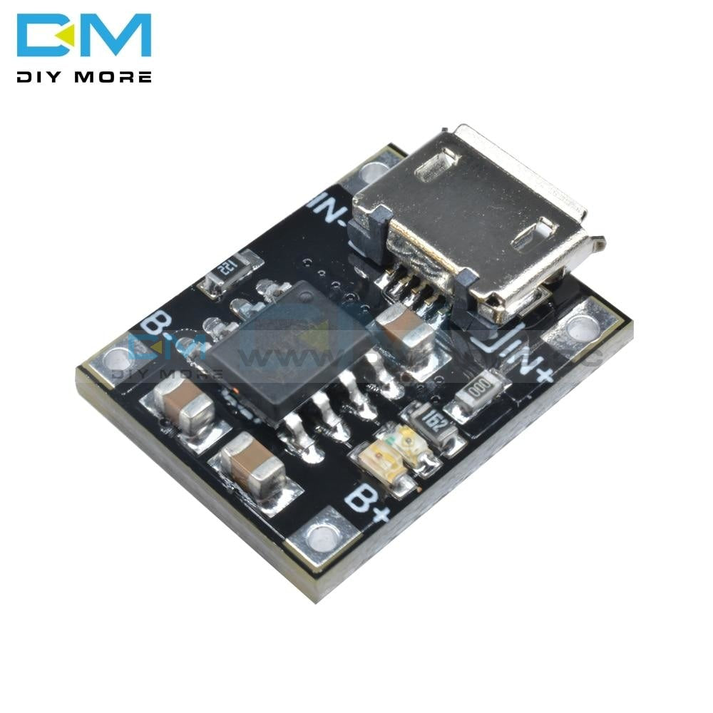 10Pcs Single Lithium Battery Charging Charger Module 1A 4.2V 5V 6V Tc4056 Micro Usb Power Supply