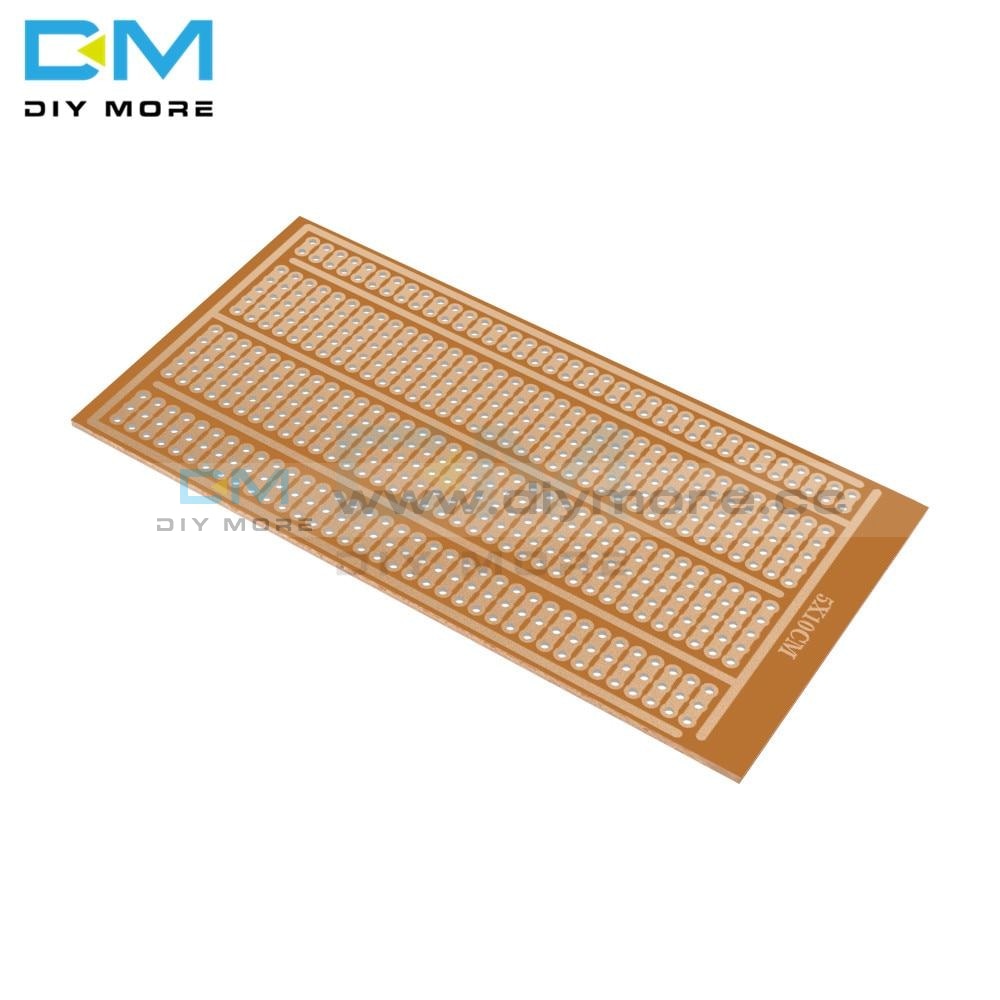 10Pcs Single Side Wholesale Universal 5X10Cm Solderless Pcb Test Breadboard Copper Prototype Paper