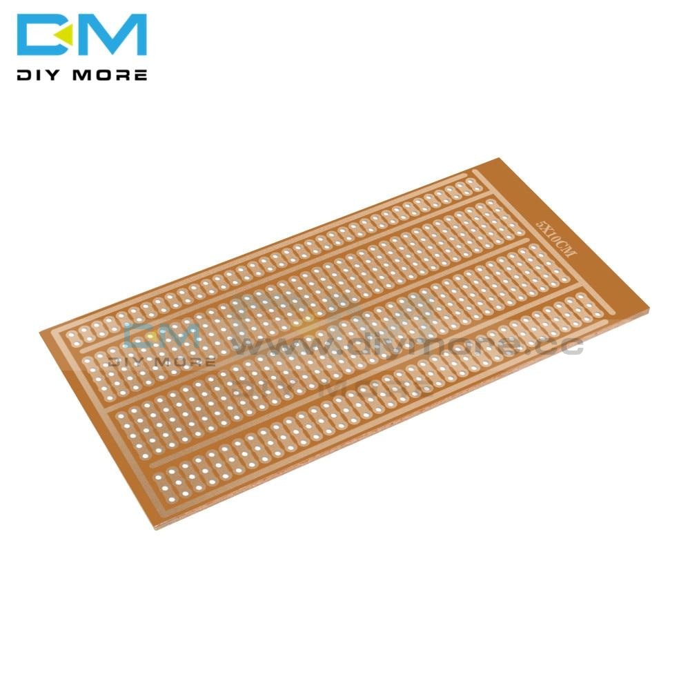 10Pcs Single Side Wholesale Universal 5X10Cm Solderless Pcb Test Breadboard Copper Prototype Paper