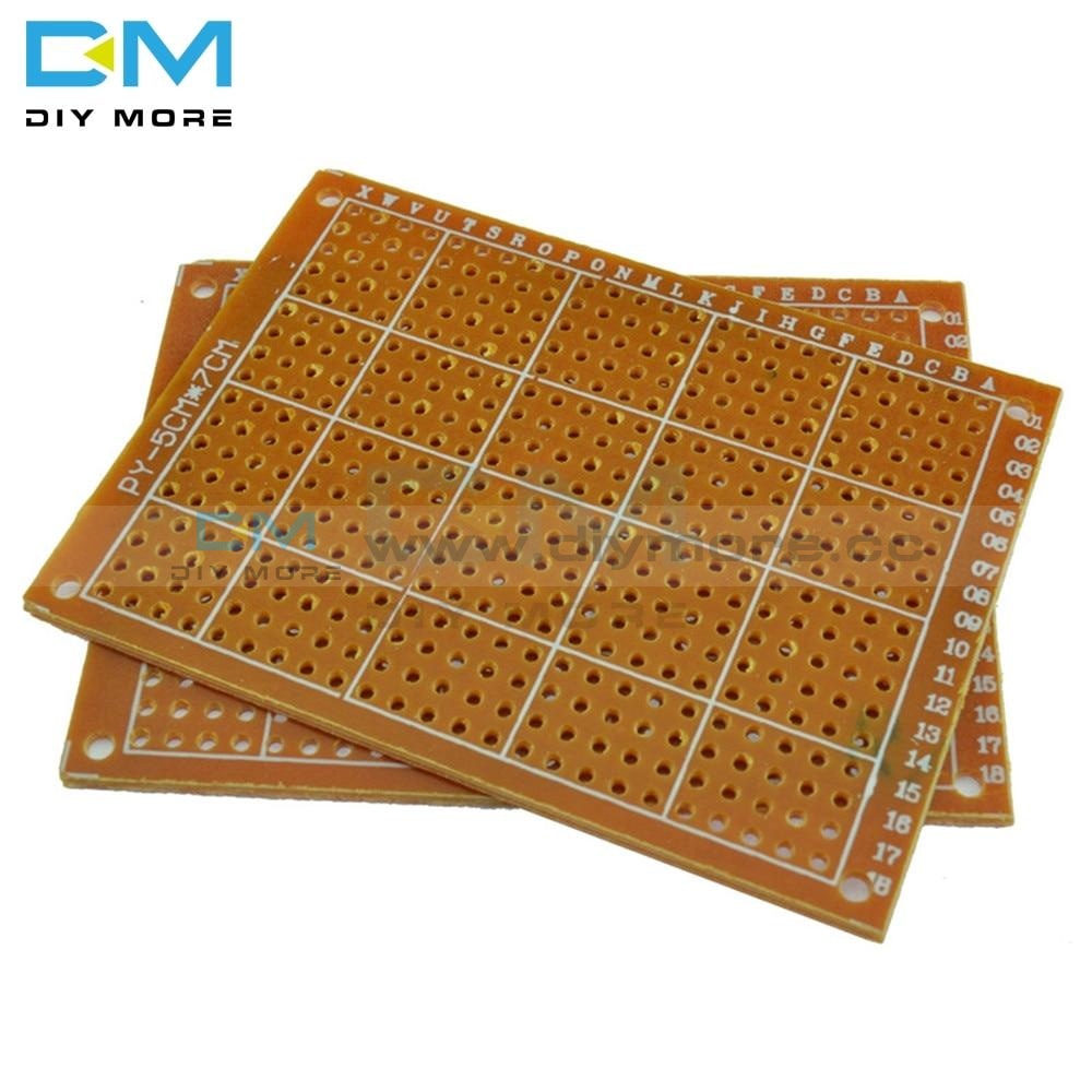 10Pcs Universal Pcb Board 5 X 7 Cm 5X7 2.54Mm Diy Prototype Paper Printed Circuit Panel 5X7Cm