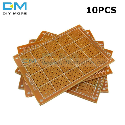 10Pcs Universal Pcb Board 5 X 7 Cm 5X7 2.54Mm Diy Prototype Paper Printed Circuit Panel 5X7Cm