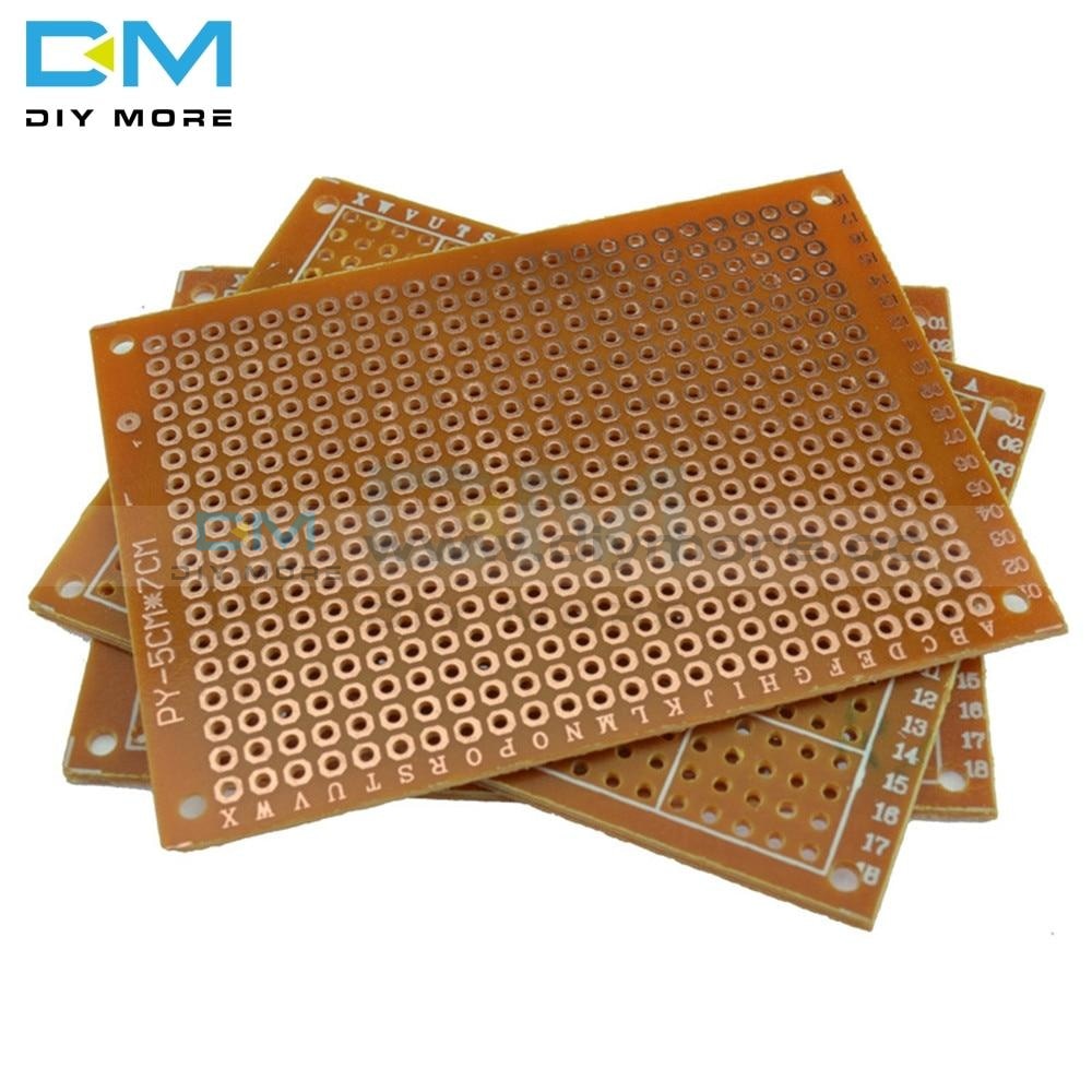 10Pcs Universal Pcb Board 5 X 7 Cm 5X7 2.54Mm Diy Prototype Paper Printed Circuit Panel 5X7Cm