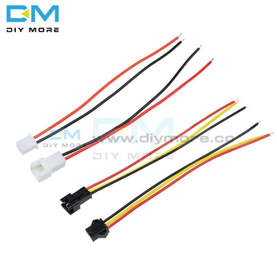 10Pairs 20Pcs 15Cm Long Jst Sm 2Pin/3Pin 2.54Mm/3Mm Plug Male To Female Wire Connector 2P 3P Kit