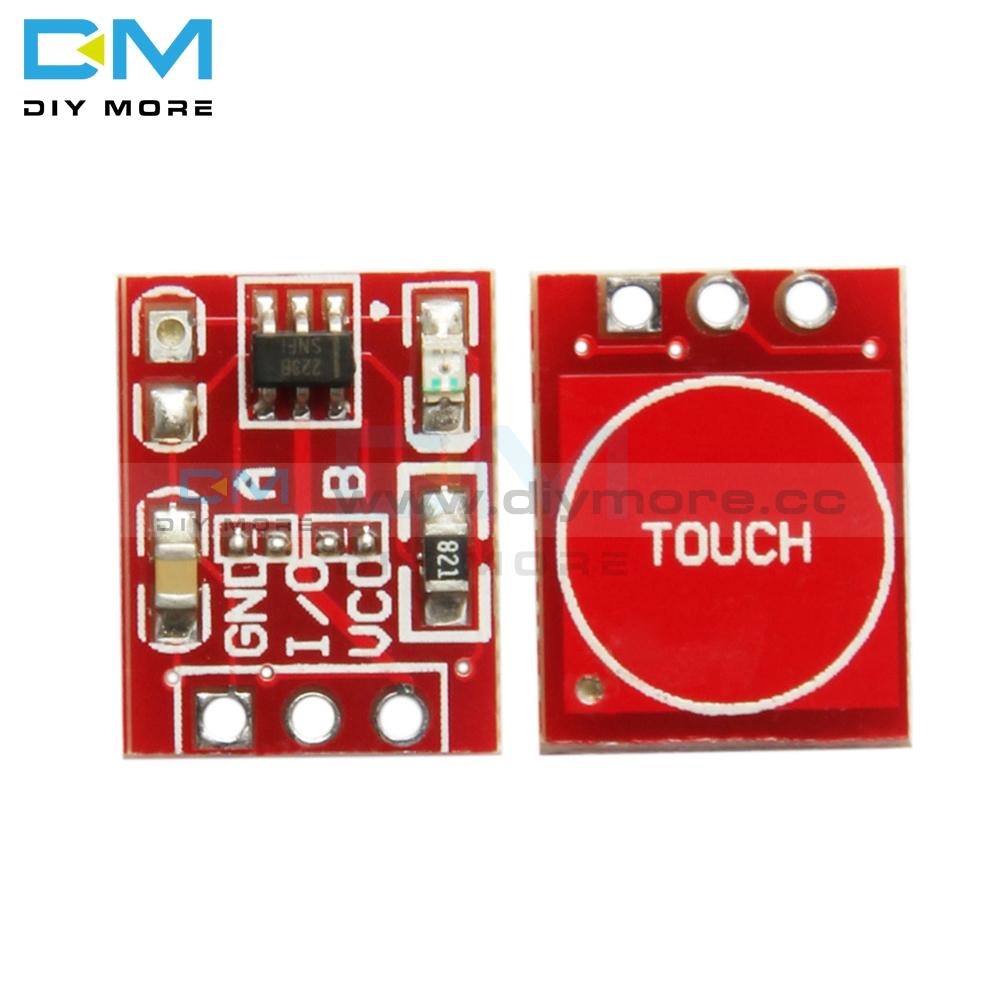 10Pcs Ttp223 Touch Key Switch Module Board Touching Button Self Locking No Capacitive Switches