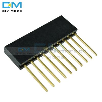 10Pcs 10 Pin Pitch 2.54Mm Stackable Long Legs Female Header For Arduino Shield 11Mm Length Single