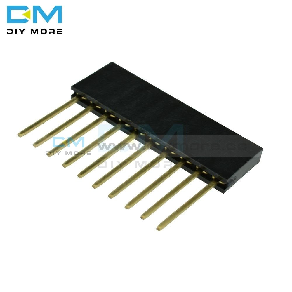 11mm Long Pin Single Row Shield Female Header 2.54mm Pitch For Arduino ...