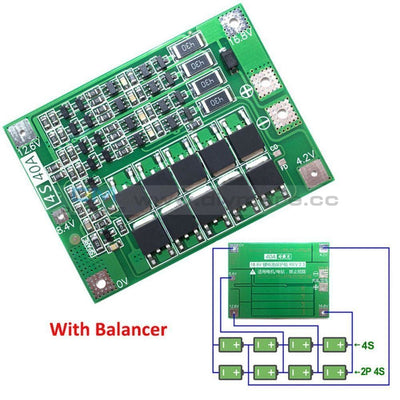 Bms 4S 40A Lithium Battery Protection Board With Balance Enhance Version 18650 Lithium Charger Pcb