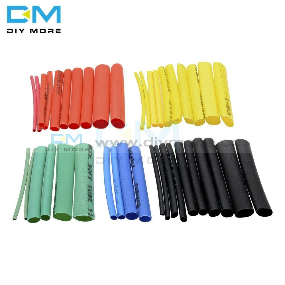 127/140/328/530Pcs Assorted Polyolefin Heat Shrink Tube Sleeve Electrical Cable Kits 8 Sizes
