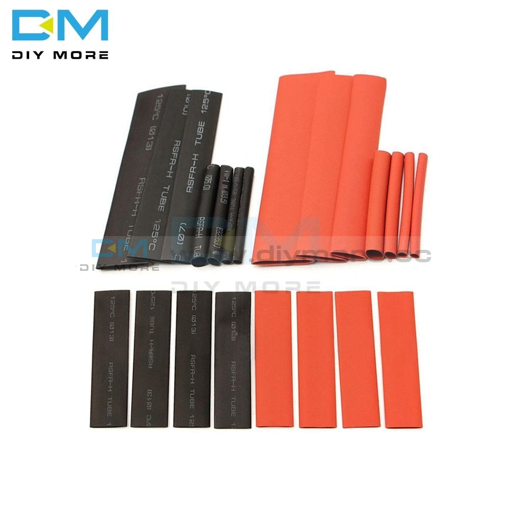127/140/328/530Pcs Assorted Polyolefin Heat Shrink Tube Sleeve Electrical Cable Kits 8 Sizes