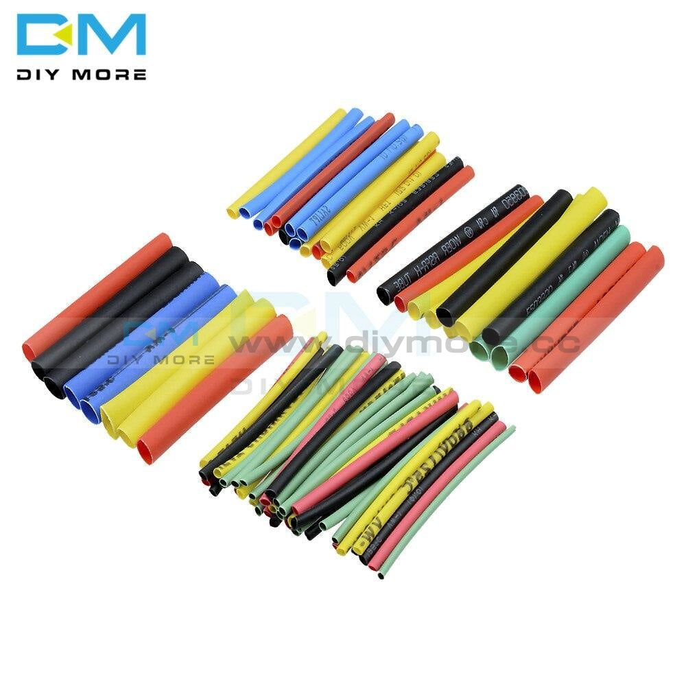127/140/328/530Pcs Assorted Polyolefin Heat Shrink Tube Sleeve Electrical Cable Kits 8 Sizes
